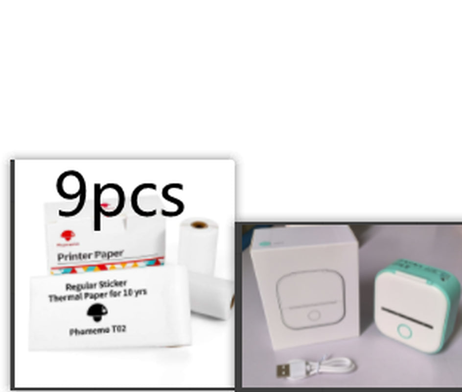 Portable Mini Thermal Label Printer Home Photo Printer Student Wrong Question Printer Bluetooth-Compatible Mini Label Printer Price Tag