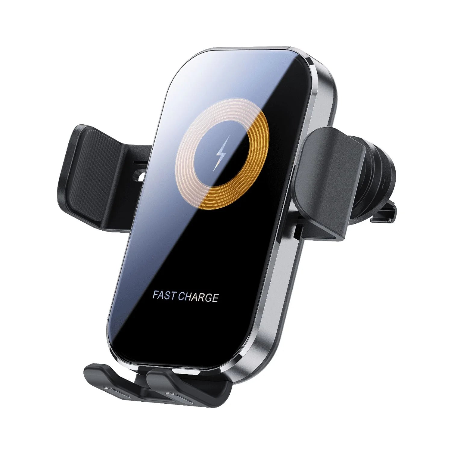 3 in 1 Wireless Car Charger, 15W Smart Sensor Auto Clamping Air Vent Dashboard Windshield Car Phone Charging Holder Mount, Compatible for Iphone, Samsung, Google, LG, Etc