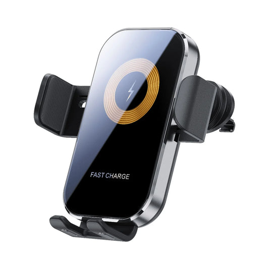 3 in 1 Wireless Car Charger, 15W Smart Sensor Auto Clamping Air Vent Dashboard Windshield Car Phone Charging Holder Mount, Compatible for Iphone, Samsung, Google, LG, Etc