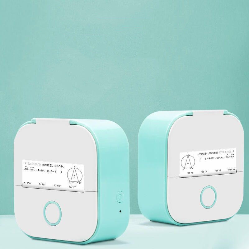 Portable Mini Thermal Label Printer Home Photo Printer Student Wrong Question Printer Bluetooth-Compatible Mini Label Printer Price Tag