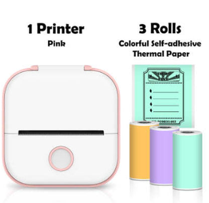 Portable Mini Thermal Label Printer Home Photo Printer Student Wrong Question Printer Bluetooth-Compatible Mini Label Printer Price Tag