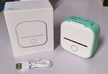 Portable Mini Thermal Label Printer Home Photo Printer Student Wrong Question Printer Bluetooth-Compatible Mini Label Printer Price Tag