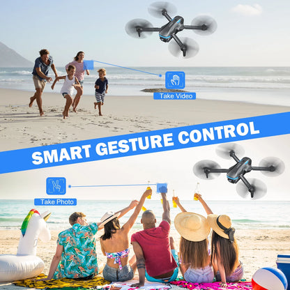 Drone with Camera for Adults, 1080P FPV Drone with Brushless Motor, Optical Flow Positioning