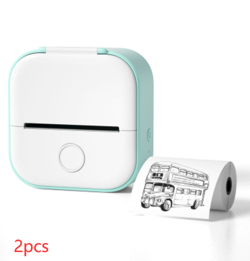 Portable Mini Thermal Label Printer Home Photo Printer Student Wrong Question Printer Bluetooth-Compatible Mini Label Printer Price Tag