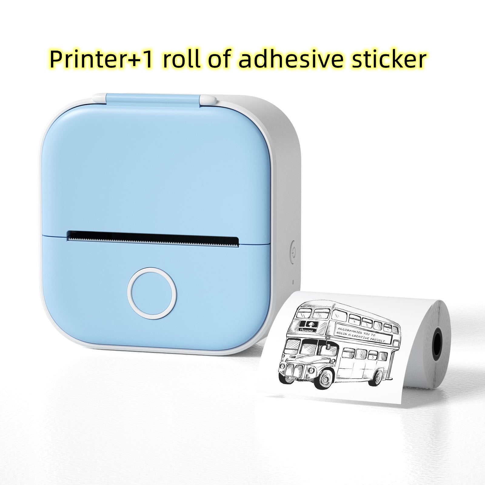 Portable Mini Thermal Label Printer Home Photo Printer Student Wrong Question Printer Bluetooth-Compatible Mini Label Printer Price Tag